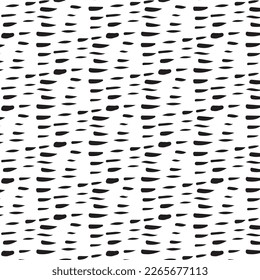 Monochrome seamless pattern. Textured background with uneven tiles.