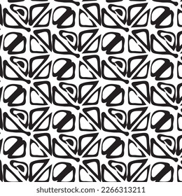 Monochrome nahtlose Muster. Texturierter Hintergrund mit ungleichen Fliesen.