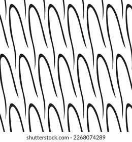 Monochrome seamless pattern. Textured background with uneven tiles.