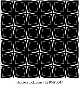 monochrome seamless pattern,black and white color.Repeating geometric tiles from stripe elements. black ornament.
Repeating geometric tiles from striped elements.