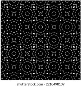 monochrome seamless pattern,black and white color.Repeating geometric tiles from stripe elements. black ornament.
Repeating geometric tiles from striped elements.