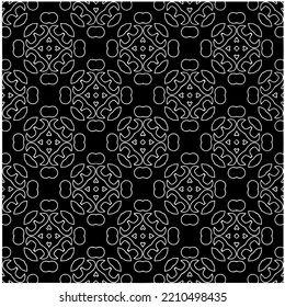 patrón monocromo sin soldadura, color negro y blanco.Baldosas geométricas repetidas de elementos de rayas. ornamento negro.
Baldosas geométricas repetidas de elementos rayados.