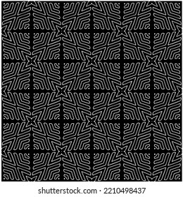 monochrome seamless pattern,black and white color.Repeating geometric tiles from stripe elements. black ornament.
Repeating geometric tiles from striped elements.