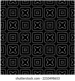 patrón monocromo sin soldadura, color negro y blanco.Baldosas geométricas repetidas de elementos de rayas. ornamento negro.
Baldosas geométricas repetidas de elementos rayados.