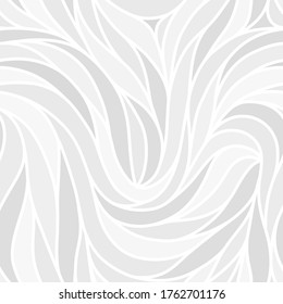 Monochrome seamless striped pattern. Wavy stylish abstract background. Vector, EPS 10