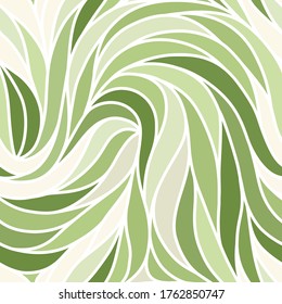 Monochrome seamless striped pattern. Wavy stylish abstract background. Vector, EPS 10
