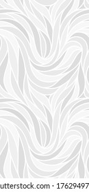 Monochrome seamless striped pattern. Wavy stylish abstract background. Vector, EPS 10