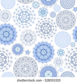 monochrome seamless texture with graceful arabesques for your design