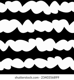 Monochrome sharp stripes. Seamless pattern