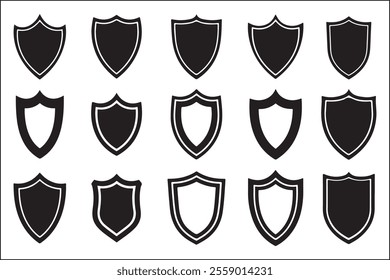 Monochrome Shield Logo Graphics for Logos
