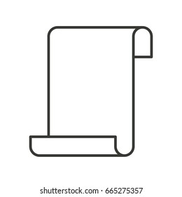 monochrome silhouette of continuously sheet in blank vector illustration