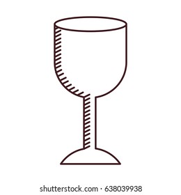 monochrome silhouette of fragile packaging symbol glass vector illustration