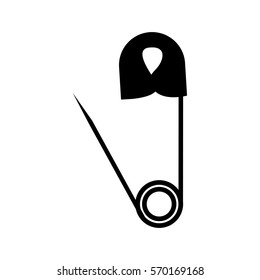 monochrome silhouette with opened diaper hook