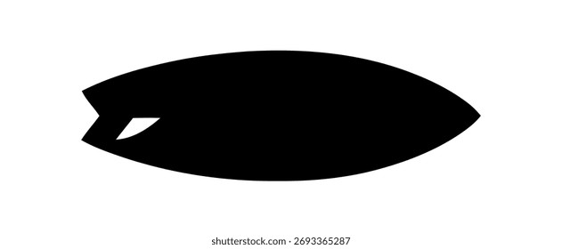 Silhueta monocromática de um objeto com forma simples sobre um fundo branco