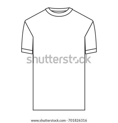 Monochrome Silhouette Tshirt Man Vector Illustration Stock Vector ...