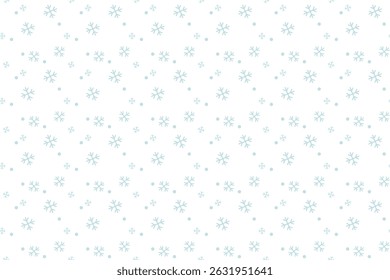 Monochrome simple blue snowflakes White transparent background Seamless vector pattern Packaging Wrapping paper Textile design Typography Winter holiday December mood New Year Christmas Xmas season