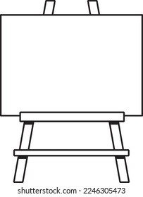 Monochrome and simple horizontal easel frame