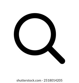 	
Monochrome simple icon, search, find