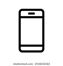 	
Ícone monocromático simples, smartphone, celular