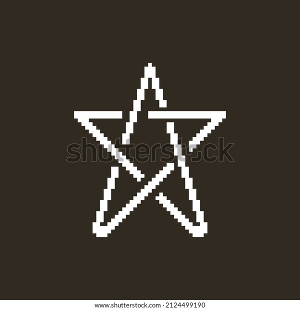 Monochrome Simple Vector Flat Pixel Art: เวกเตอร์สต็อก (ปลอดค่า ...
