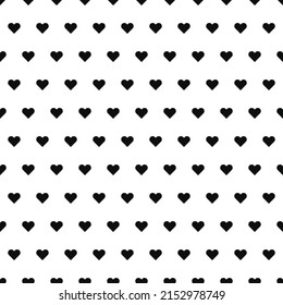 Patrón sin fisuras monocromo de corazones pequeños. Fondo elegante. Perfecto para invitaciones, papel pintado, reserva de recortes e impresión de tela.