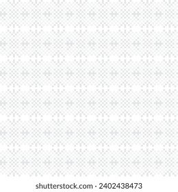 Monochrome Snowflake fair isle pattern design for fashion textiles, knitwear and graphics