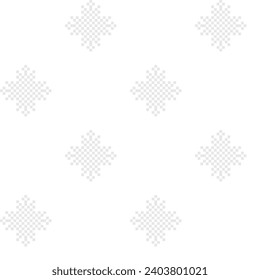Diseño monocromo de la isla de copo de nieve para tejidos de moda, ropa de cama y gráficos