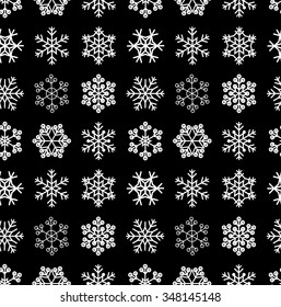 Monochrome snowflake pattern.