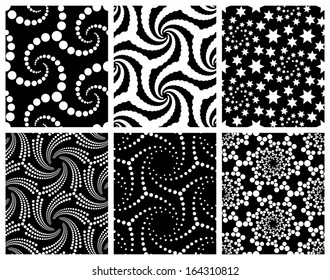 Monochrome Snowflakes Patterns