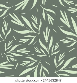 monochrome a solid abstract blooming flower arrangement motif with stalk leaves, all over vector design with solid background illustration digital image for textile printing factory