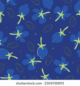 monochrome a solid abstract blooming flower arrangement motif with stalk leaves, all over vector design with solid background illustration digital image for textile printing factory