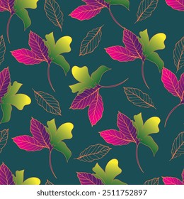 monochrome a solid abstract blooming flower arrangement motif with stalk leaves, all over vector design with solid background illustration digital image for textile printing factory