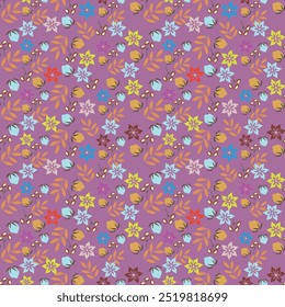 monochrome solid abstract small chamomile flower with white and blue tone background, all over vector design with solid background illustration digital image for textile or wrapping paper print