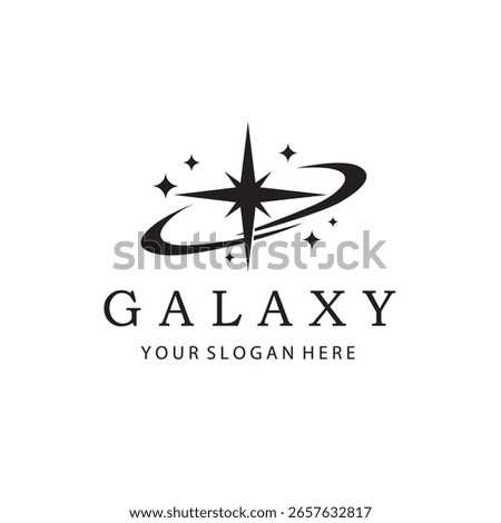 monochrome space galaxy icon isolated on white background