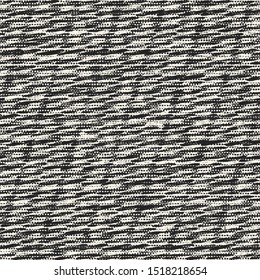 Monochrome Space-Dyed Canvas Effect Textured Background. Seamless Pattern.