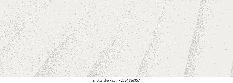 Fundo de manchas monocromáticas com linhas diagonais suaves. Vetor sutil e textura de onda de grão, pano de fundo pulverulento para banner e modelo.