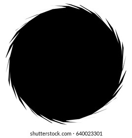 Monochrome spiral geometric. Rotating radial lines abstract design element