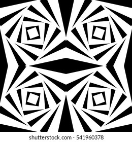 Monochrome spiral, twirl element. Geometric rotating shape.