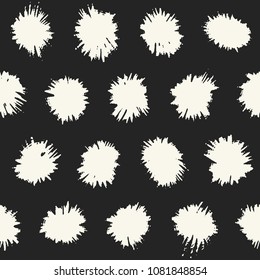 Monochrome Splash Dot Textured Pattern