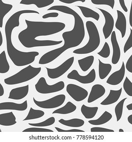 Monochrome spotted abstract pattern. Camouflage vector background for your design.