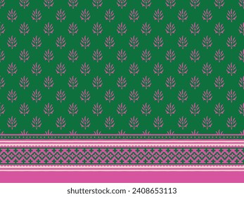 MODELO DE AJRAKH FLORAL DE PRISIÓN DE ESPÍRITU DE ESPÍRITU DE IMPRESIÓN DE BLOQUEO CON ANTECEDENTES DIGITALES DE IMPRESIÓN DE FONDO DE FONDO ILUSTRACIÓN DE VECTOR DE PATRÓN SIN PAREJAS