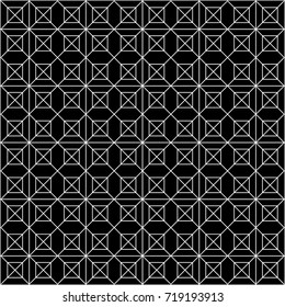 Monochrome square pattern with diagonal line. Black background.