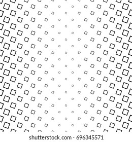 Monochrome square pattern - geometrical abstract vector background illustration from angular squares