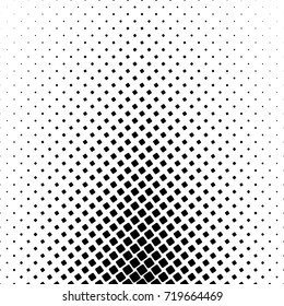 Monochrome square pattern - geometrical abstract vector background design from angular rounded squares