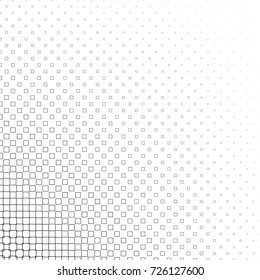 Monochrome square pattern - geometrical abstract vector background graphic design