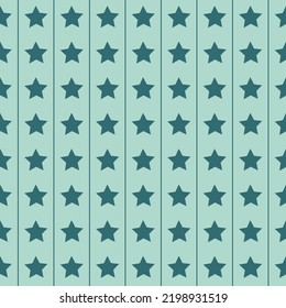 Monochrome star on green background seamless pattern, creative background for design