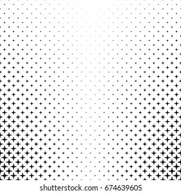 Monochrome star pattern - abstract vector background graphic from geometric shapes
