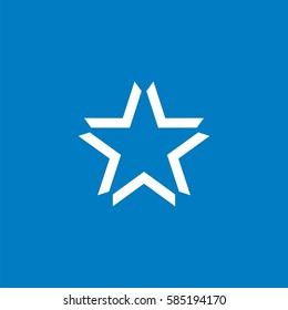 Monochrome Star vector Logo Template Illustration Design EPS 10