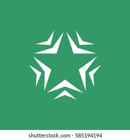 Monochrome Star vector Logo Template Illustration Design Illustration Design. Vector EPS 10.