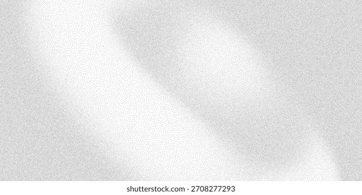 Monochrome stipple gradient, central glow band, dense micrograin, airy speckle, subtle vignette fade. Abstract noise background for posters and branding, high-resolution texture, vector illustration